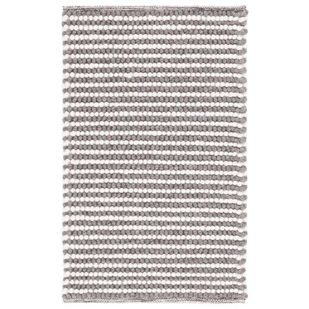 Safavieh 3 x 5 ft. Natural Rectangle Area Rug, Ivory & Dark Brown NAT220T-3